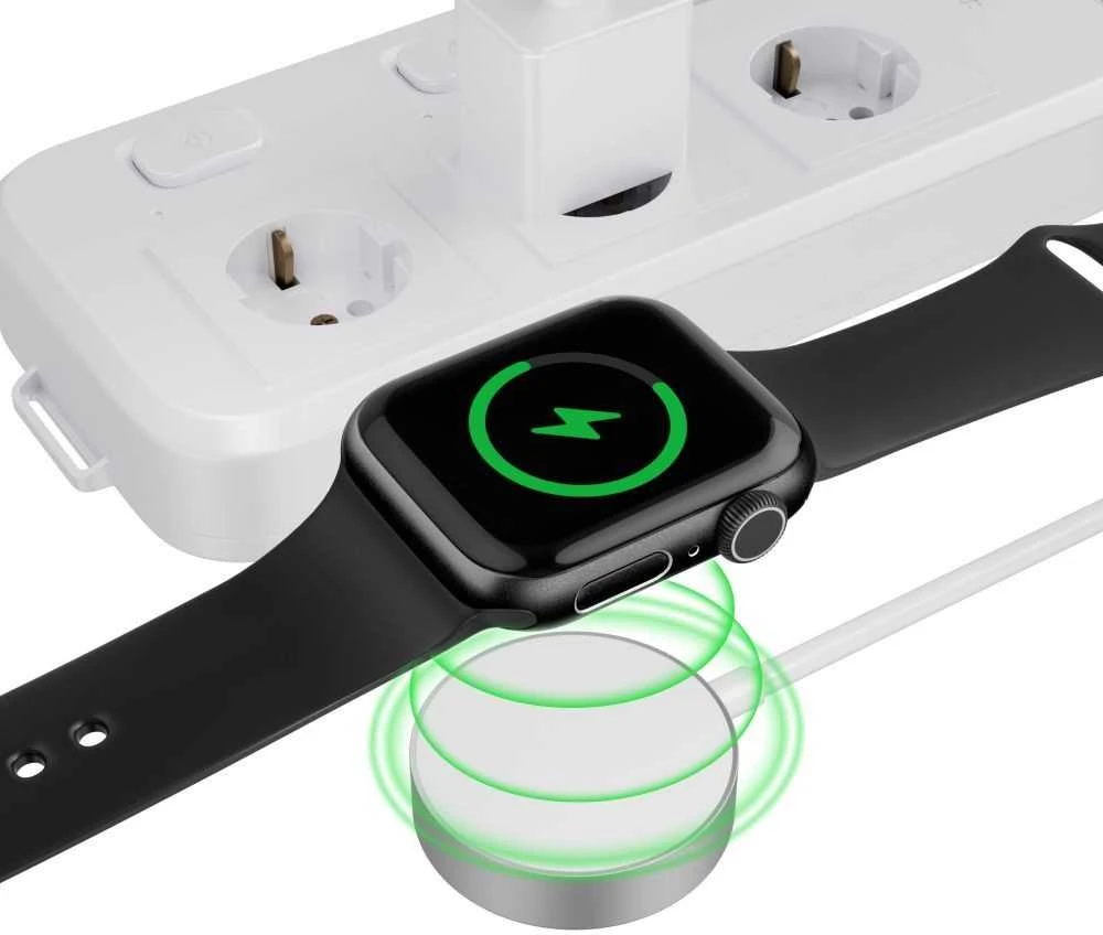 Tech Protect Magnetinis indukcinis įkroviklis Apple Watch USB-C 1.2m - baltas