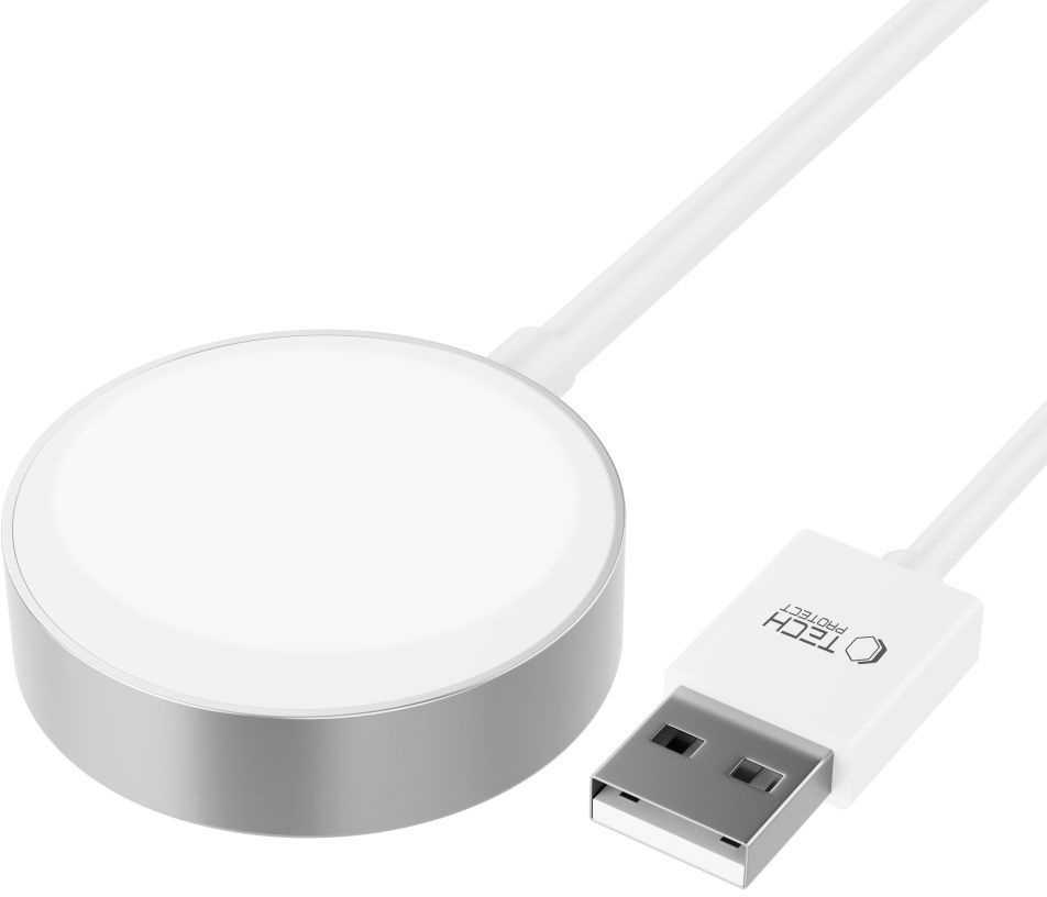 Tech Protect Magnetinis indukcinis įkroviklis Apple Watch 1.2m USB-A UltraBoost - baltas