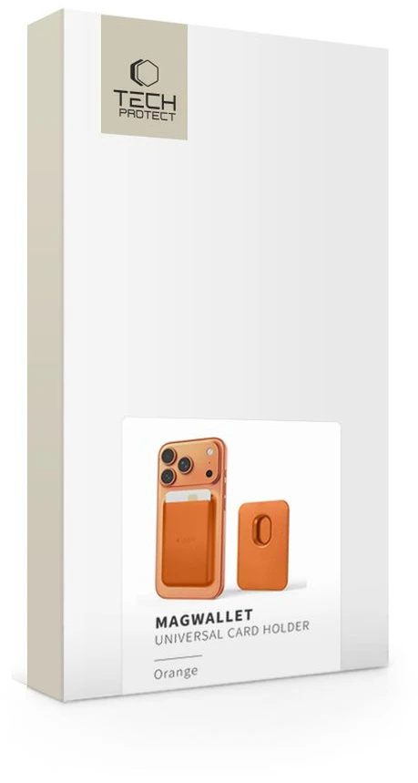 Dėklas „Tech-Protect MagWallet MagSafe“ magnetinė telefono piniginė – oranžinė