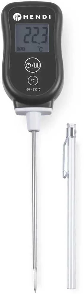 Virtuvinės svarstyklės Skaitmeninis gastronominis termometras su 130 mm zondu nuo -50C iki 350C - Hendi 271230