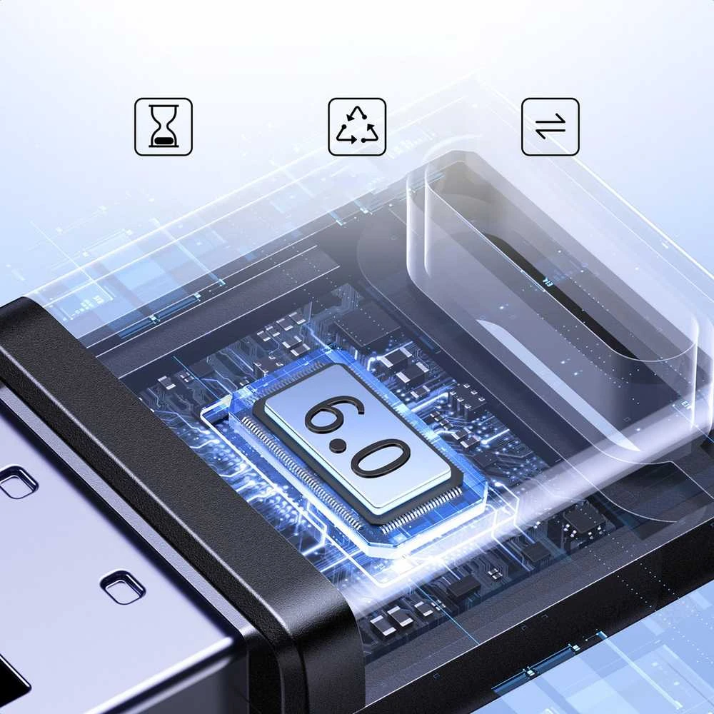 „Bluetooth“ adapteris Ugreen CM748 USB 20m juodas