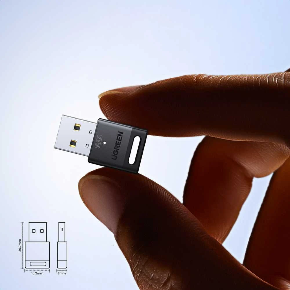 „Bluetooth“ adapteris Ugreen CM748 USB 20m juodas