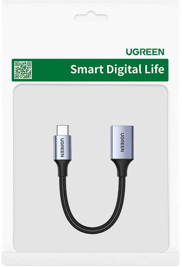 Adapteris USB-C 3.0 prie OTG UGREEN US378 (juodas)
