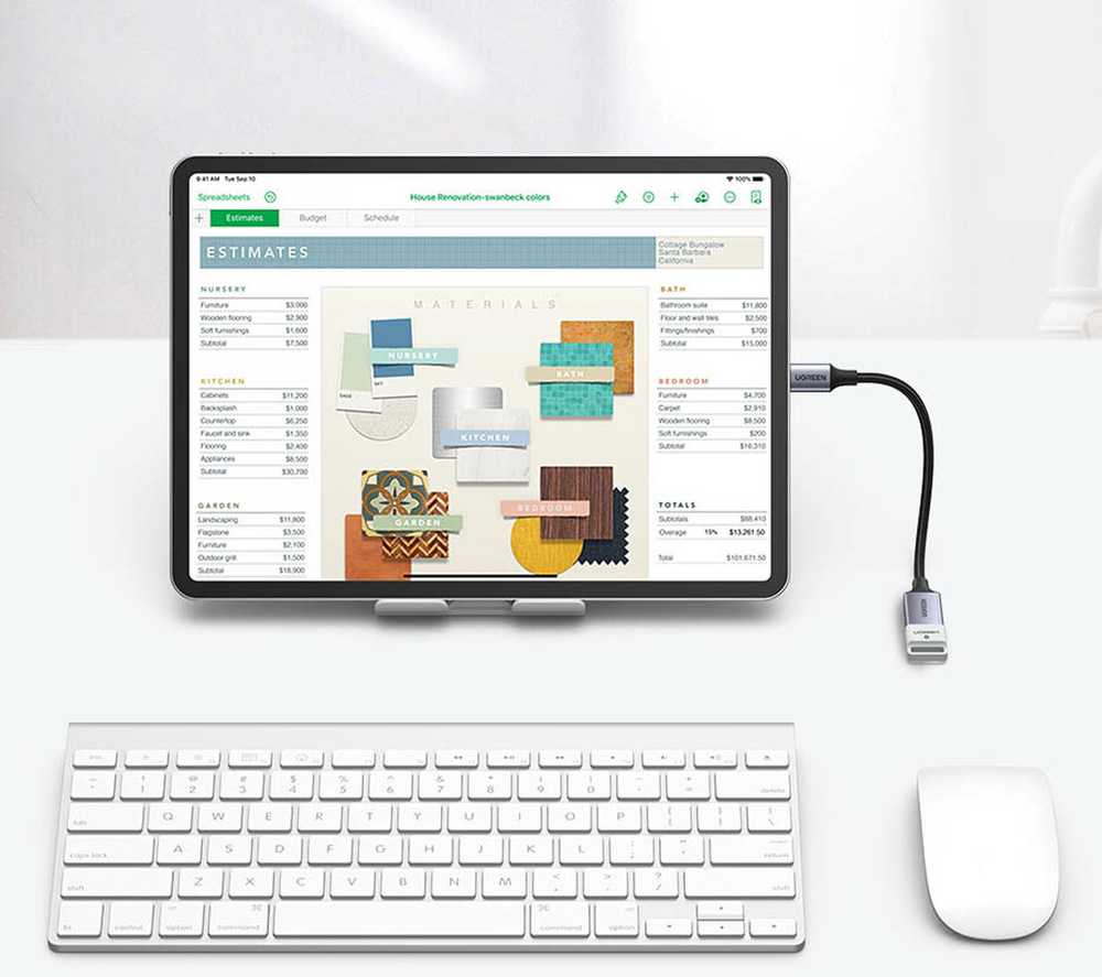Adapteris USB-C 3.0 prie OTG UGREEN US378 (juodas)