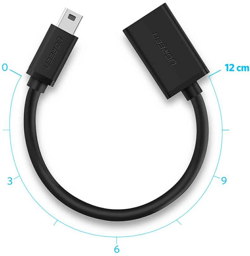 OTG mini USB adapter UGREEN US249 (juodas)