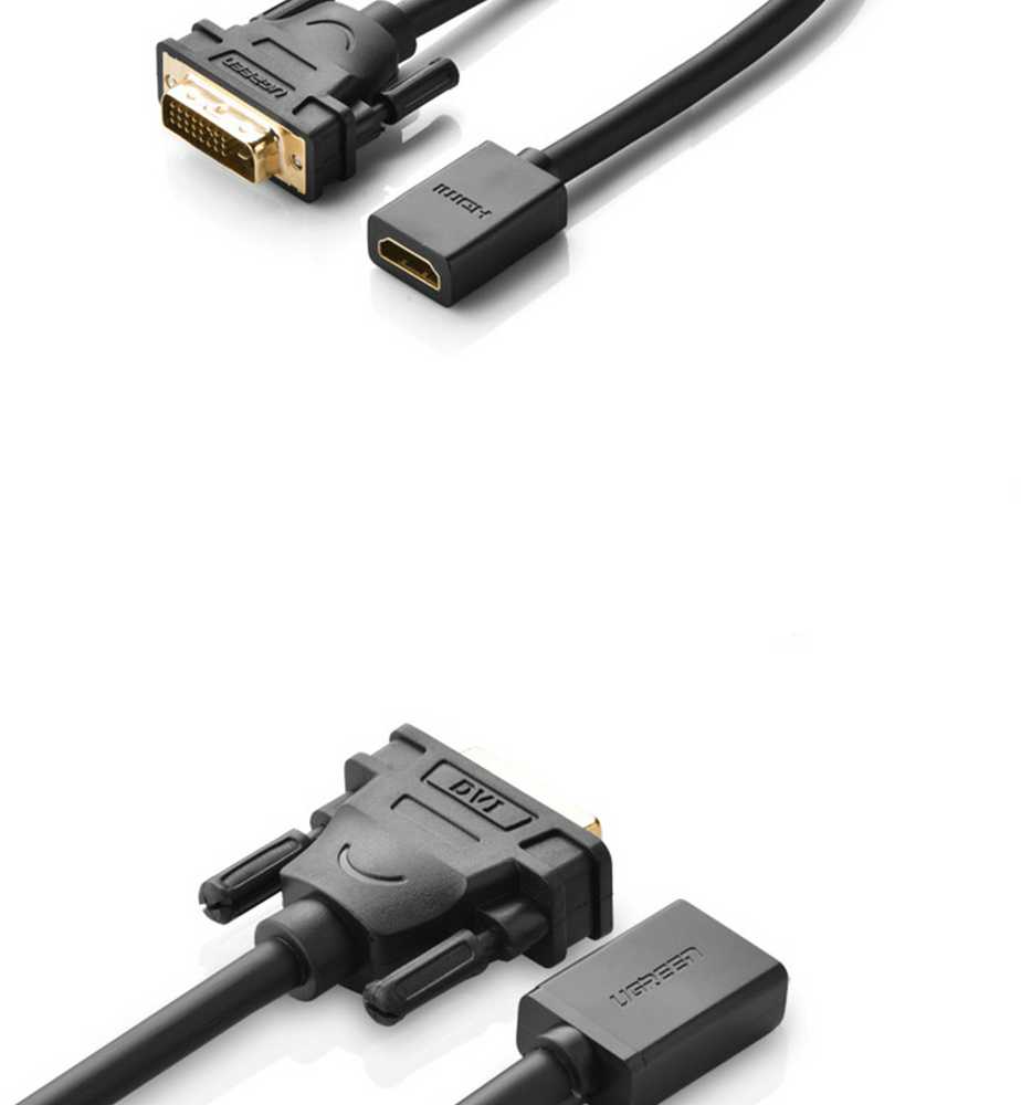 Adapteris DVI - HDMI UGREEN 20118 juodas