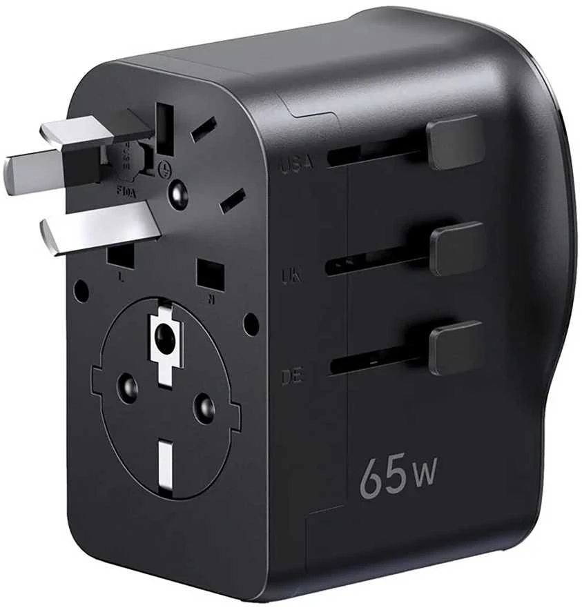 Adapteris Ugreen S550 65W kelioninis universalus - juoda
