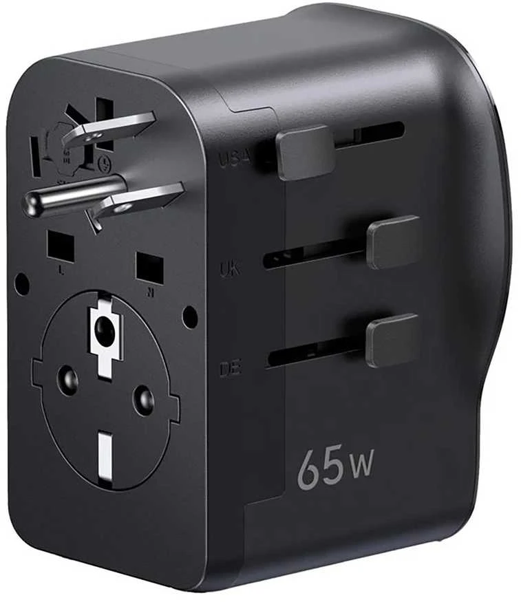 Adapteris Ugreen S550 65W kelioninis universalus - juoda