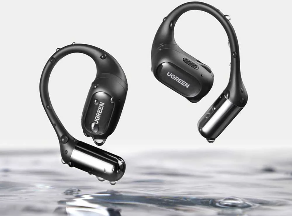 Ausinės Ugreen FitBuds OWS belaidės sportui IPX5 - juoda