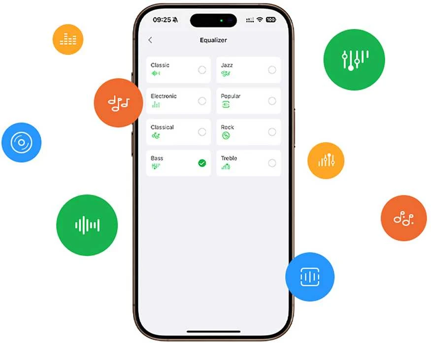 Ugreen Studio Pro Hybrid HP206 Ausinės ant ausies su aktyviu triukšmo slopinimu (ANC) - Balta