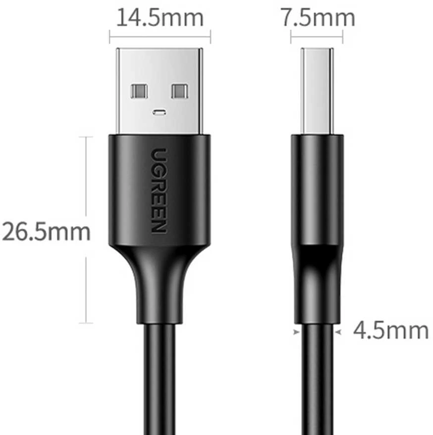 UGREEN US102 USB 2.0 laidas MM 3m