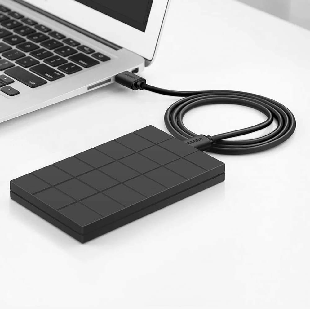 USB 2.0 M-M UGREEN cable US102, 1.5m (juodas)