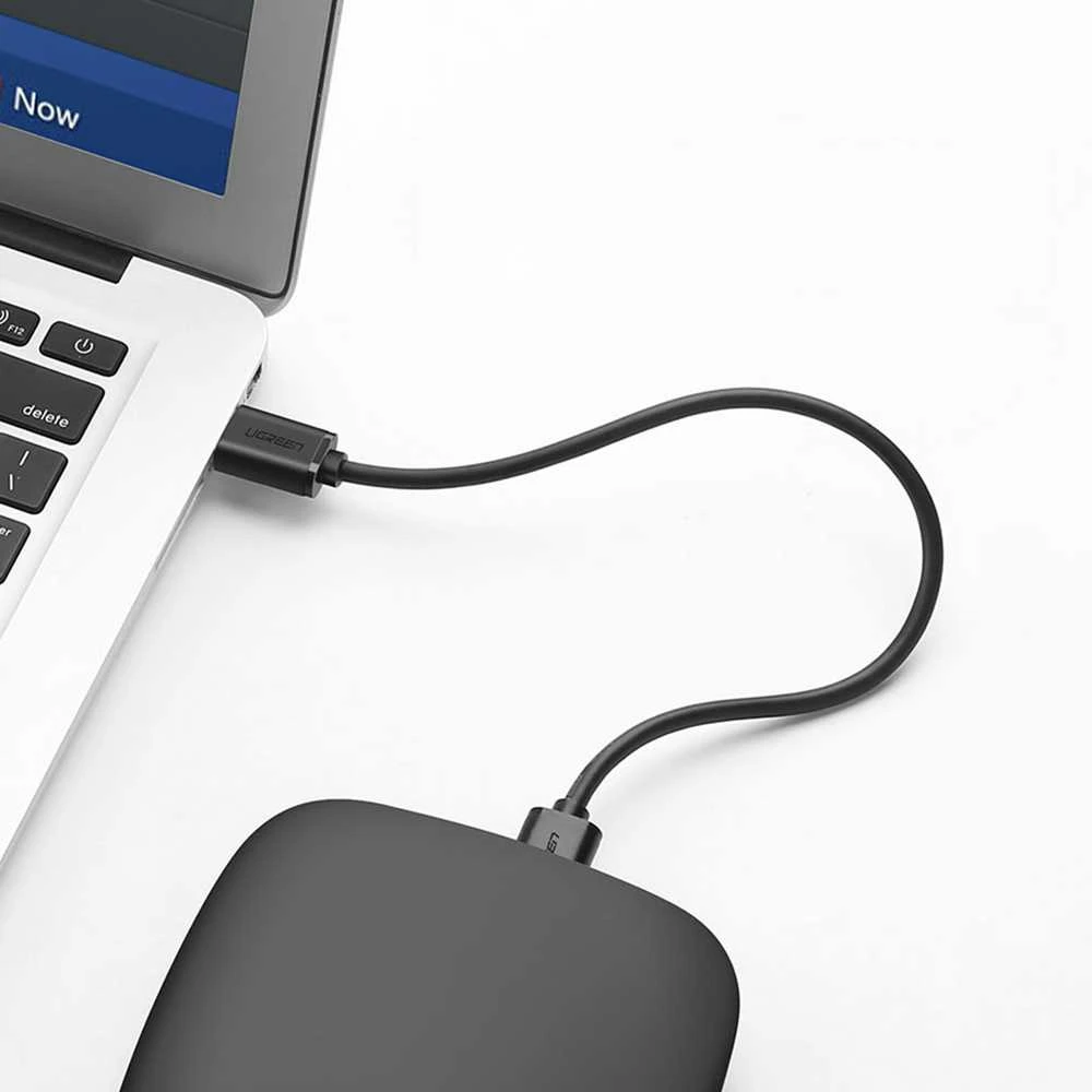 USB 2.0 M-M UGREEN cable US102, 1.5m (juodas)