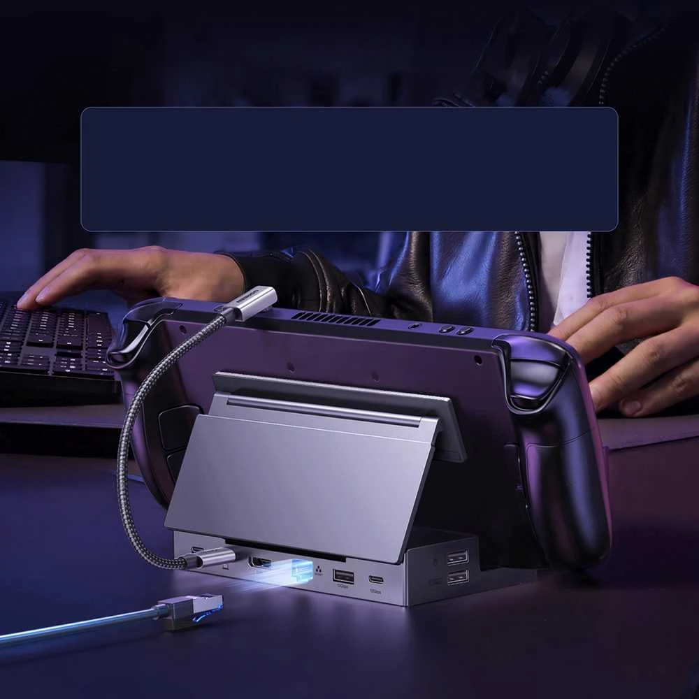 „Ugreen“ „Steam Deck“ doko šakotuvas USB-C 9w1 4K 120Hz - pilka