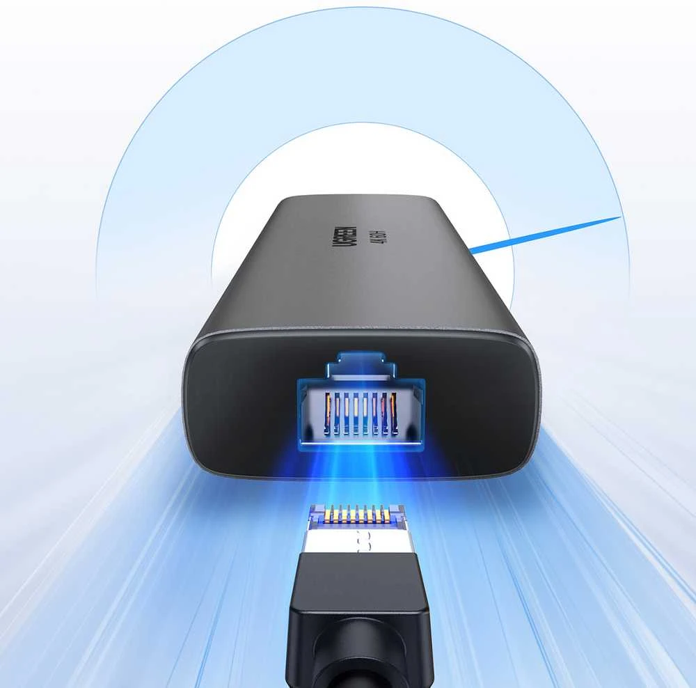 Adapteriai / šakotuvas USB-C 6w1 Ugreen CM512, HDMI 4K@60Hz, 2x USB, RJ45, PD 100W