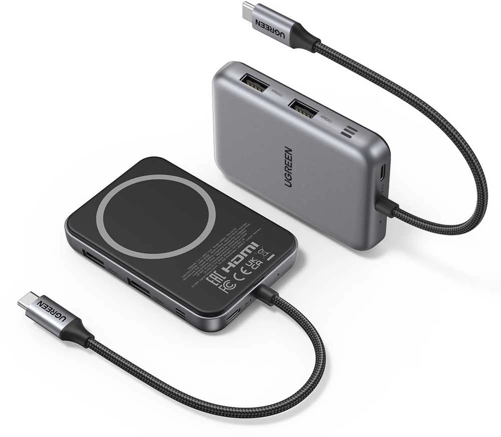 UGREEN 7in1 USB-C stotelė su MagSafe laikikliu