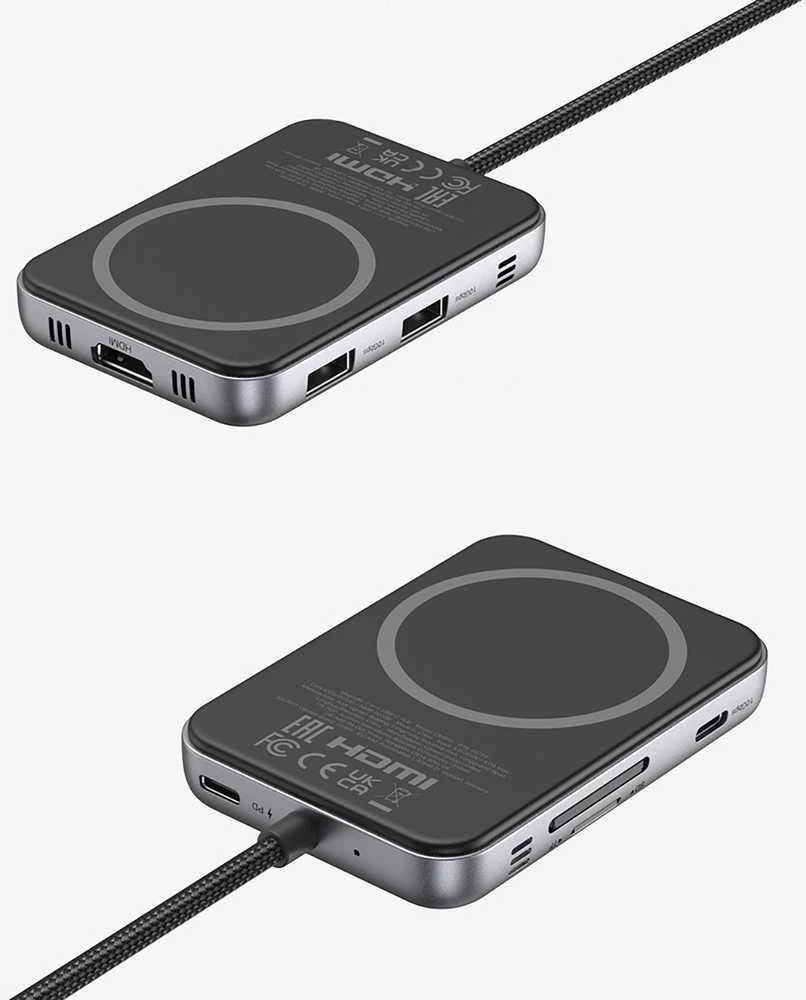 Jungčių stotelė 7in1 USB-C į USB-A, HDMI, Micro SD/SD Magsafe suderinamas laikiklis CM896 UGREEN