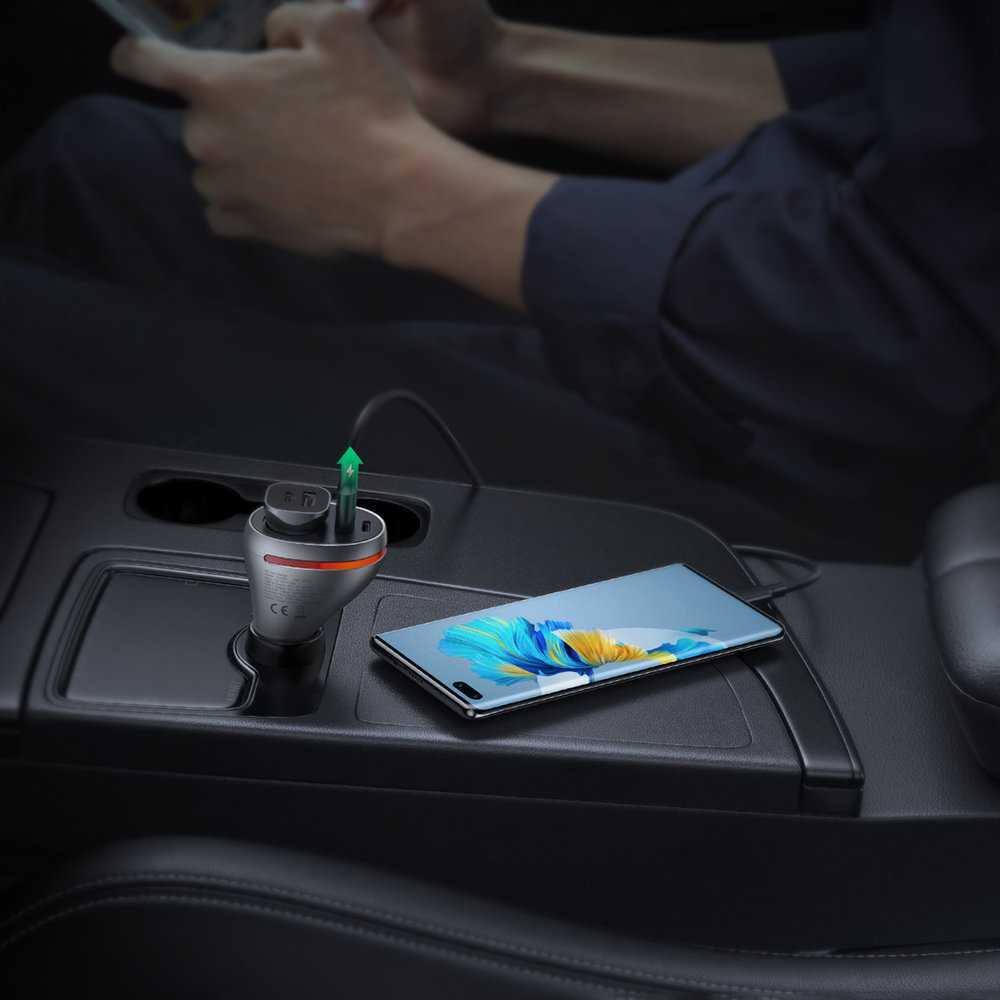 Automobilinis telefonų kroviklis UGREEN CD204, USB, USB-C, 84 W