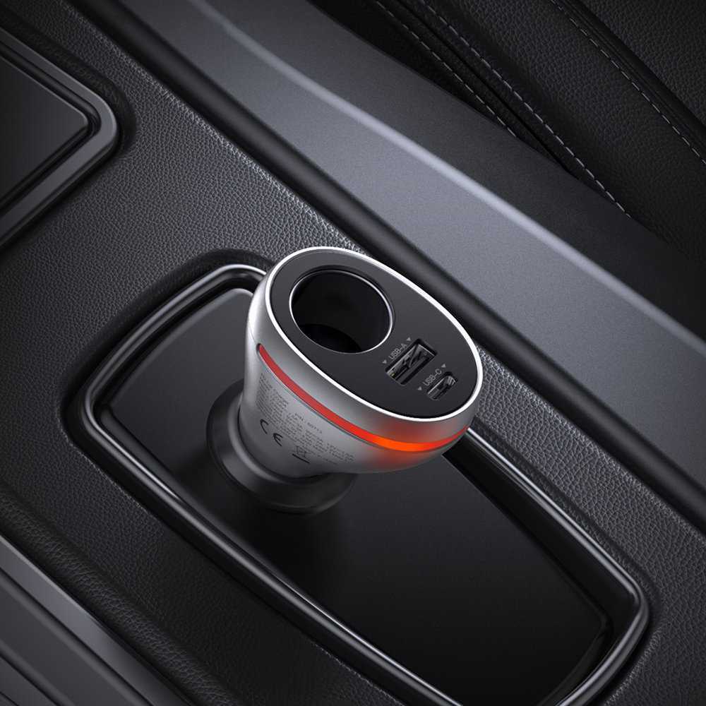 Automobilinis telefonų kroviklis UGREEN CD204, USB, USB-C, 84 W