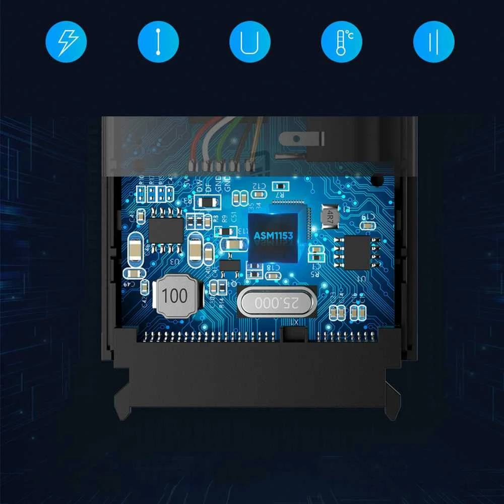 UGREEN adapteris HDD 2.5 "ir 3.5" SATA į USB 3.0 - Juodas
