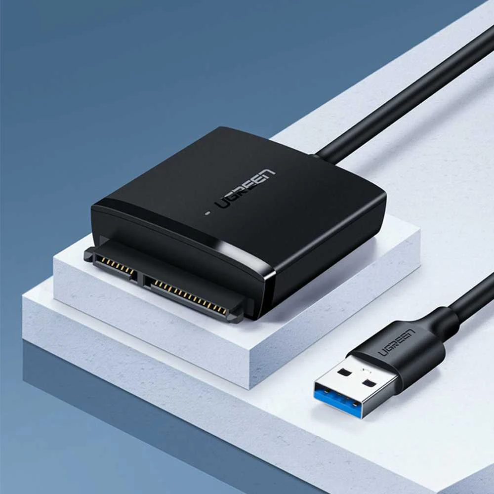 UGREEN adapteris HDD 2.5 "ir 3.5" SATA į USB 3.0 - Juodas