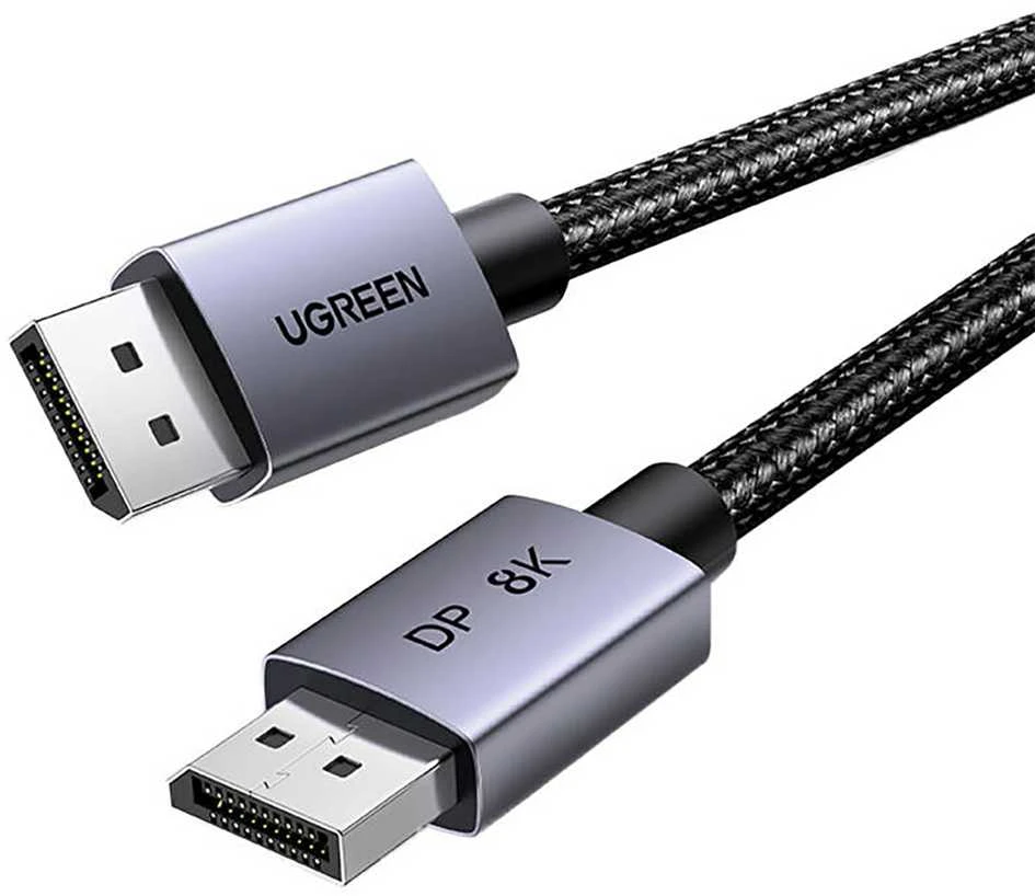 Ugreen DP1.4 laidas su metaliniais antgaliais ir pinu