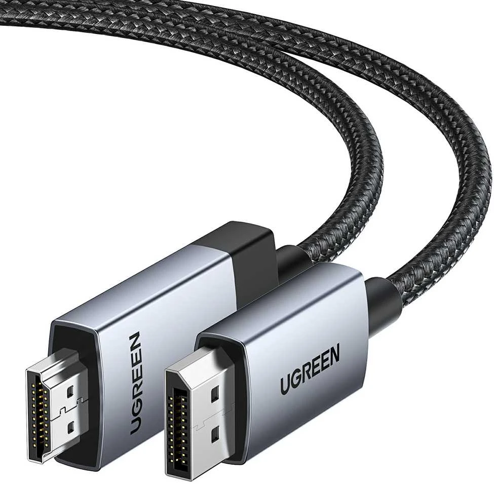 Ugreen DP į HDMI laidas, metalinės jungtys