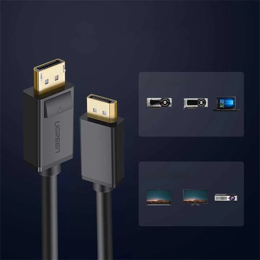 UGREEN DP102 DisplayPort į DisplayPort kabelis 4K 3D 1m - Juodas