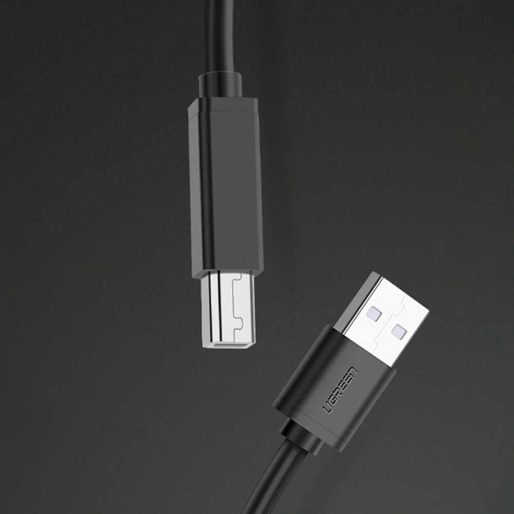 Kabelis USB A kištukas - B kištukas spausdintuvui 10m su stiprintuvu US122 UGREEN
