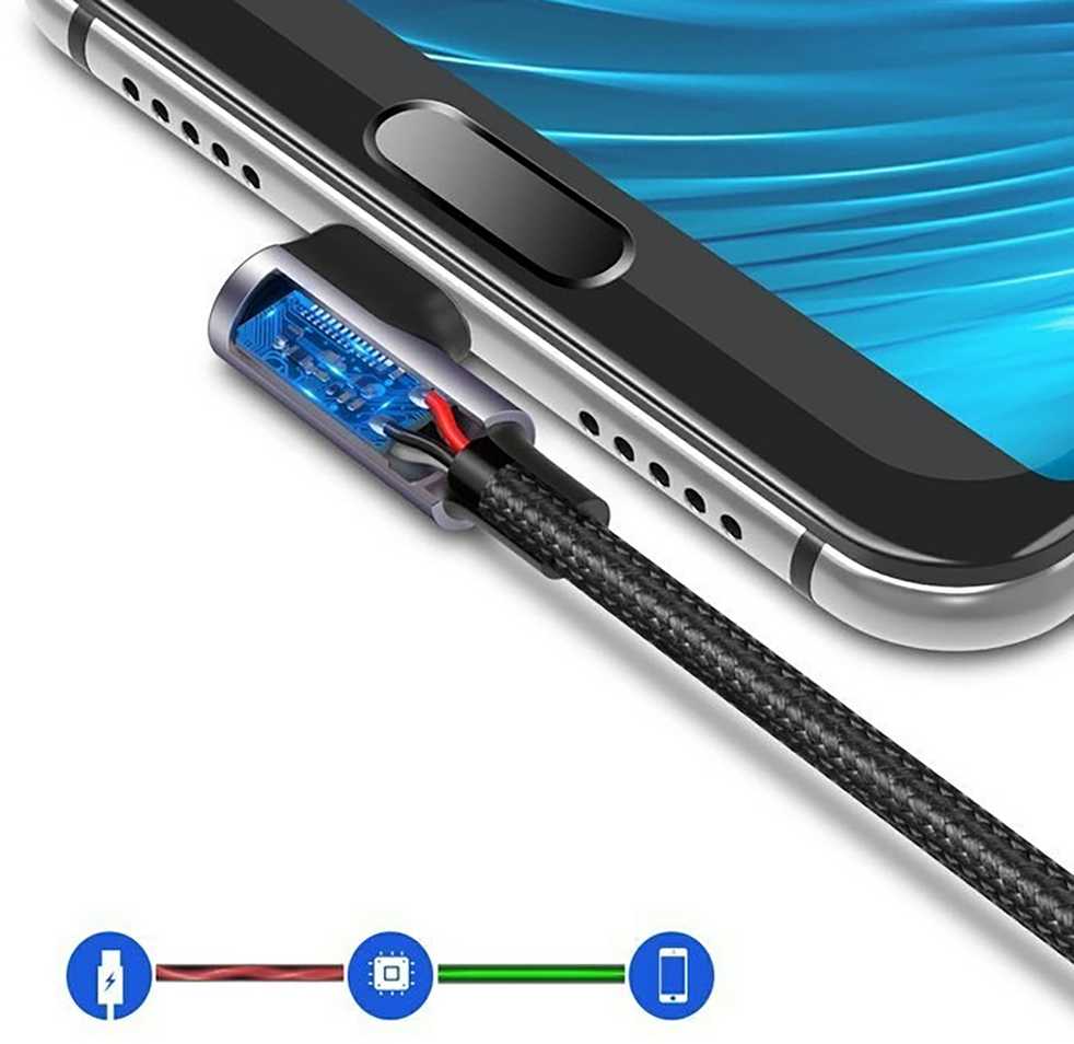 Kampinis USB-C laidas UGREEN US284 3A 3m