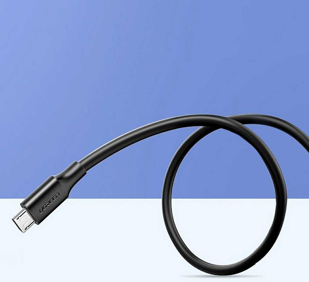 UGREEN micro USB kabelis QC 3.0 2.4A 0.25m - Juoda