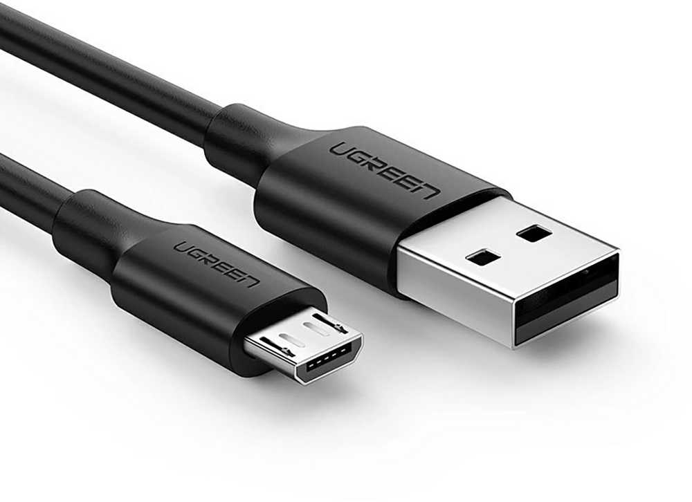 UGREEN micro USB kabelis QC 3.0 2.4A 0.25m - Juoda