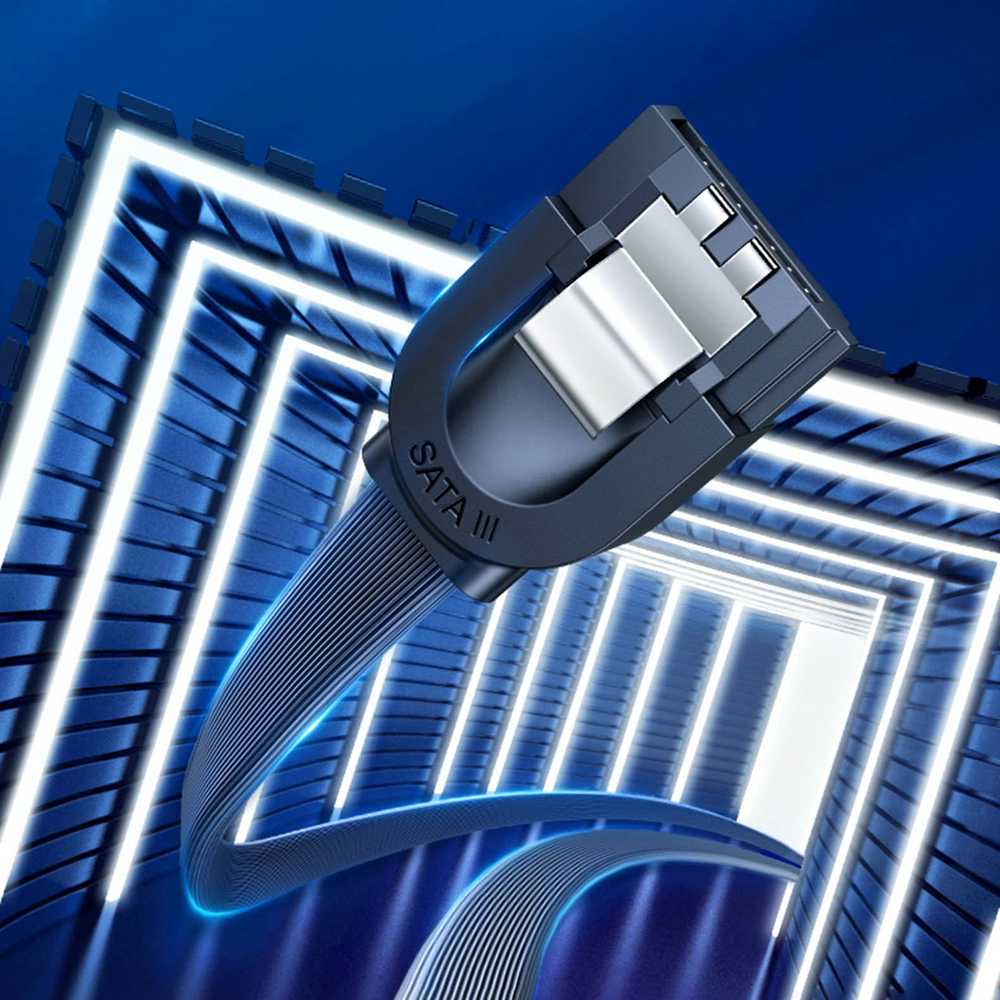 SATA UGREEN US217 kabelis 0.5m - Juodas