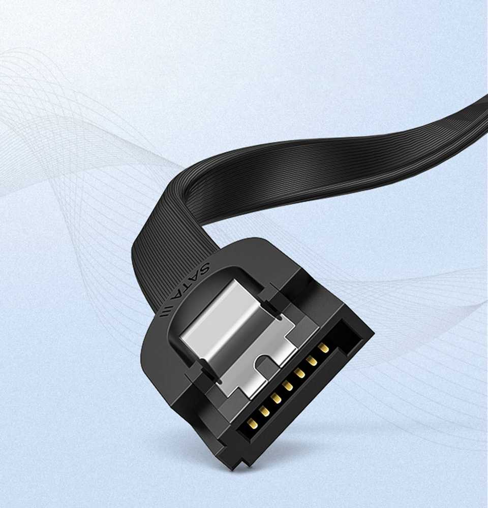SATA UGREEN US217 kabelis 0.5m - Juodas