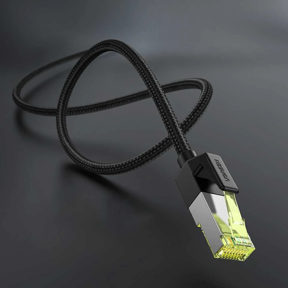 UGREEN NW150 Cat 7 F/FTP Braid Ethernet RJ45 kabelis 3m