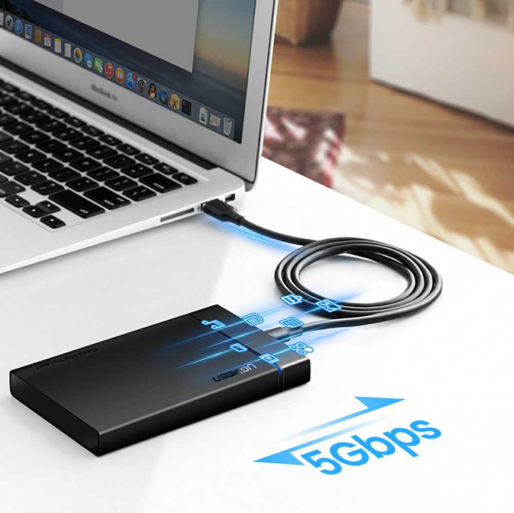 UGREEN US184 USB - USB-C 3.0 laidas 2m