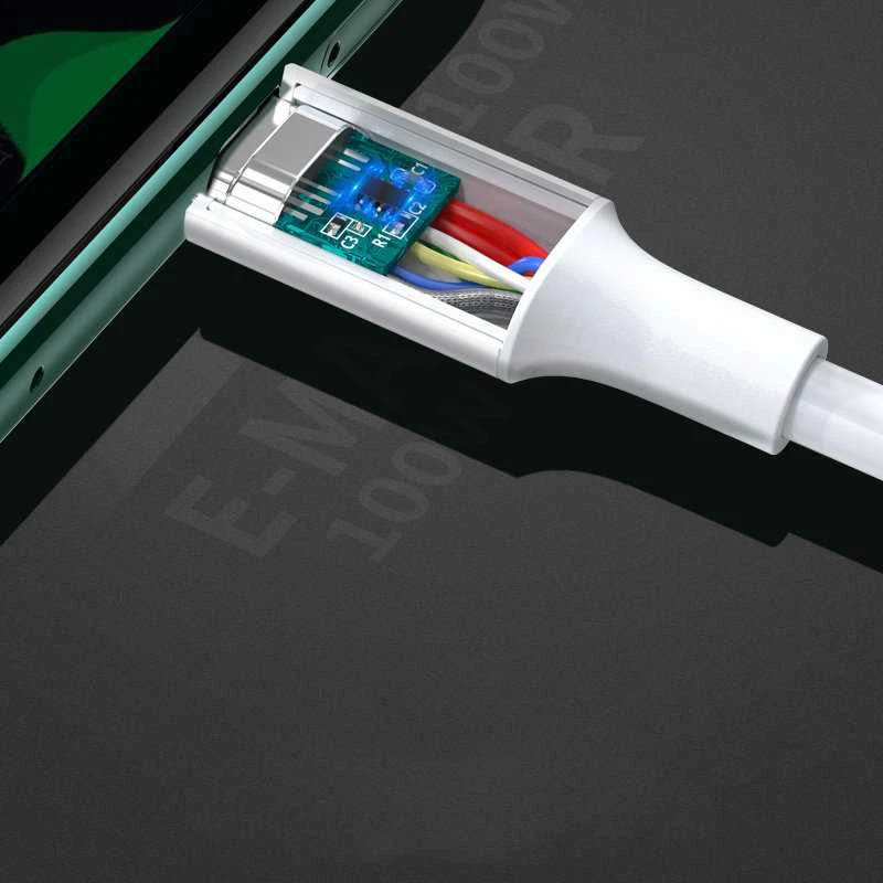 Laidas USB-C kištukas į USB-C kištukas 2.0 UGREEN US300, 2m (baltas)
