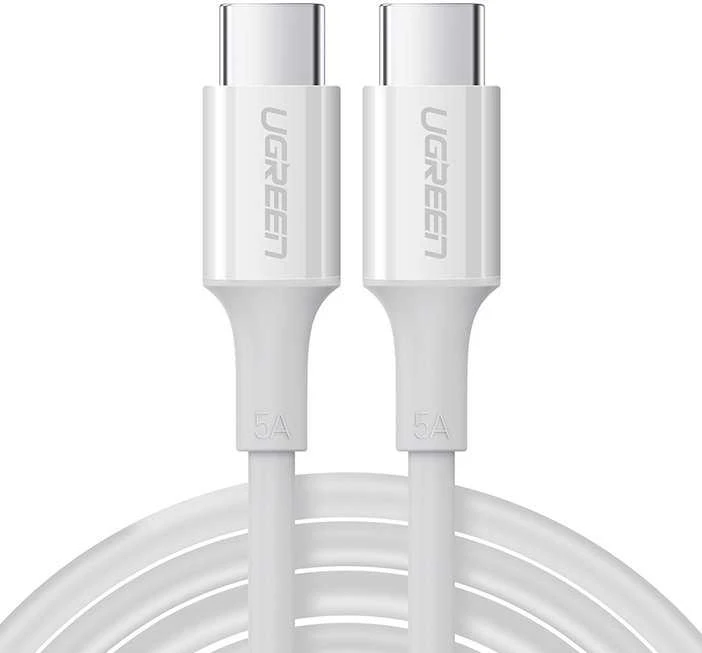 Laidas USB-C kištukas į USB-C kištukas 2.0 UGREEN US300, 2m (baltas)