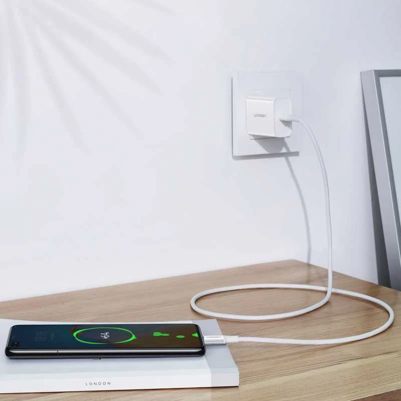 Laidas USB-C kištukas į USB-C kištukas 2.0 UGREEN US300, 2m (baltas)