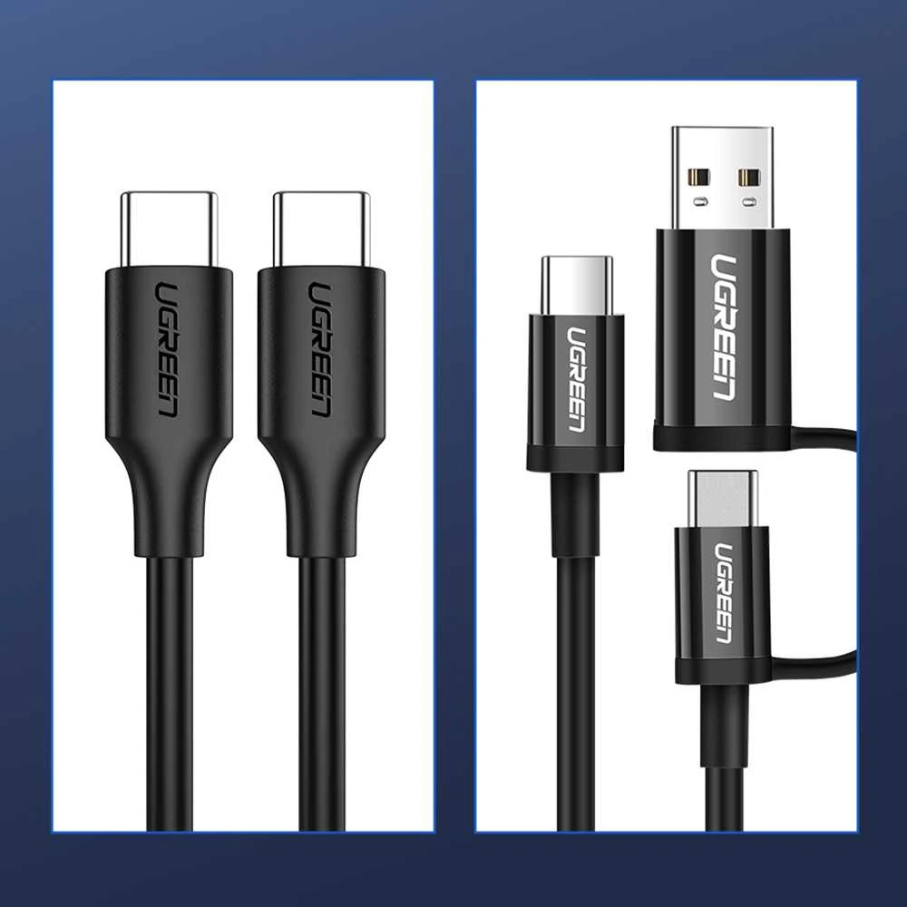 USB-C laidas – USB-C UGREEN US286 3m - Juodas