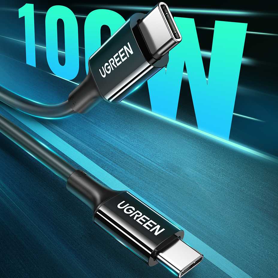 UGREEN US300 USB-C - USB-C laidas 100W 5A 1m