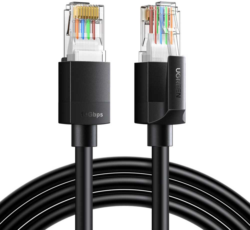 Ugreen Cat6A UTP Ethernet Cable 5m - Juodas