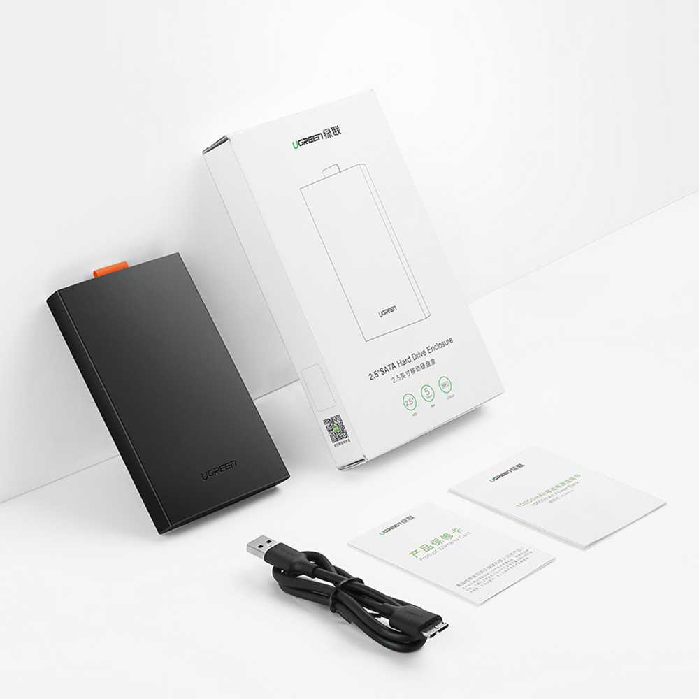 UGREEN SATA išorinio disko dėklas 2.5 "SSD / HDD
