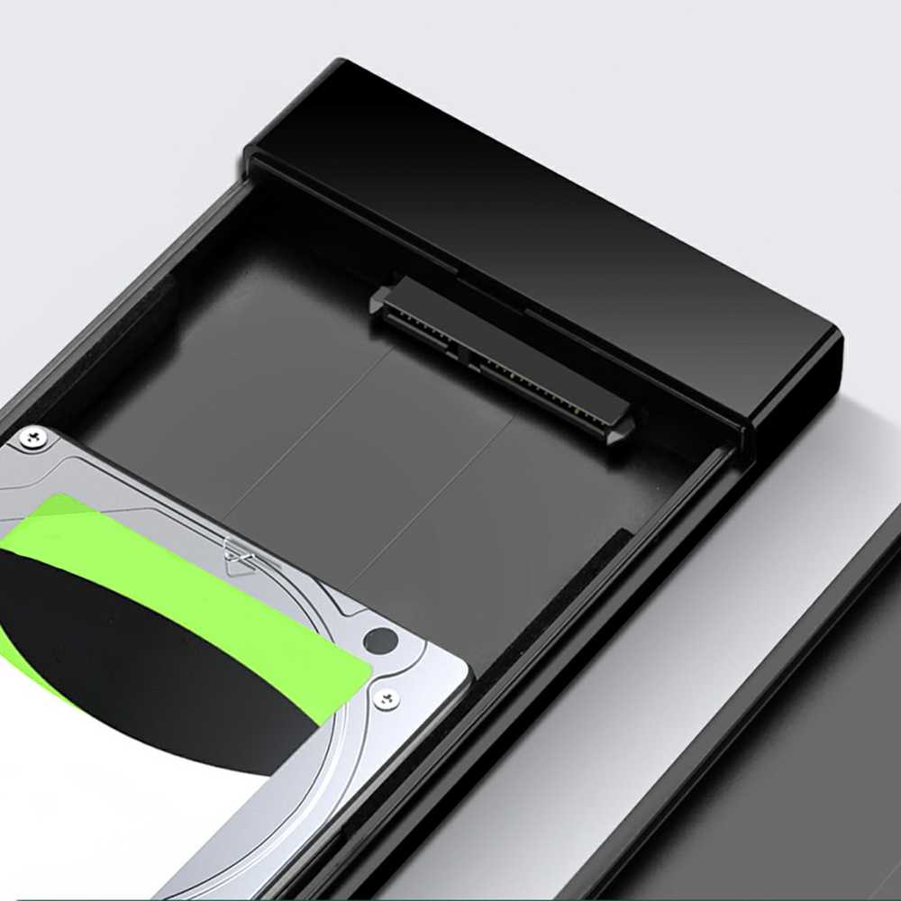 2.5 colio išorinis HDD / SSD korpusas UGREEN US221, SATA 3.0, USB-C, 50 cm (juodas)
