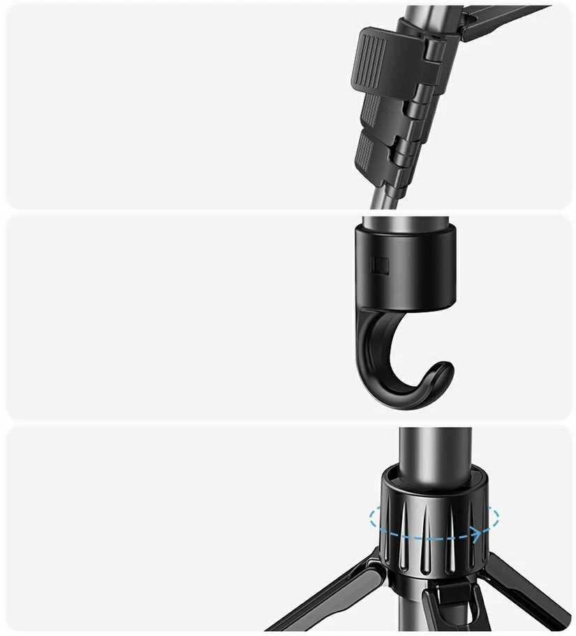 Professional Ugreen LP661 tripod for and cameras - juodos spalvos and pilkos spalvos