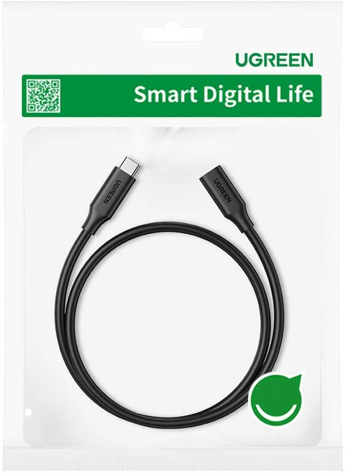 UGREEN USB-C 3.1 Gen2 lizdas - USB-C kištukas laidas 1m