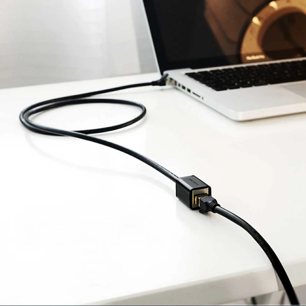 UGREEN Cat 6 FTP Ethernet RJ45 prailginimas PatchCords su ekranavimu 0.5m juodas