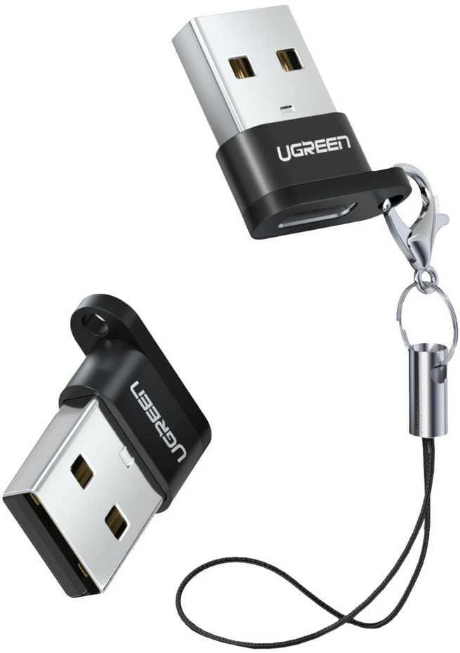 UGREEN US280 USB-C - USB-A 2.0 USB adapteris, juodos spalvos