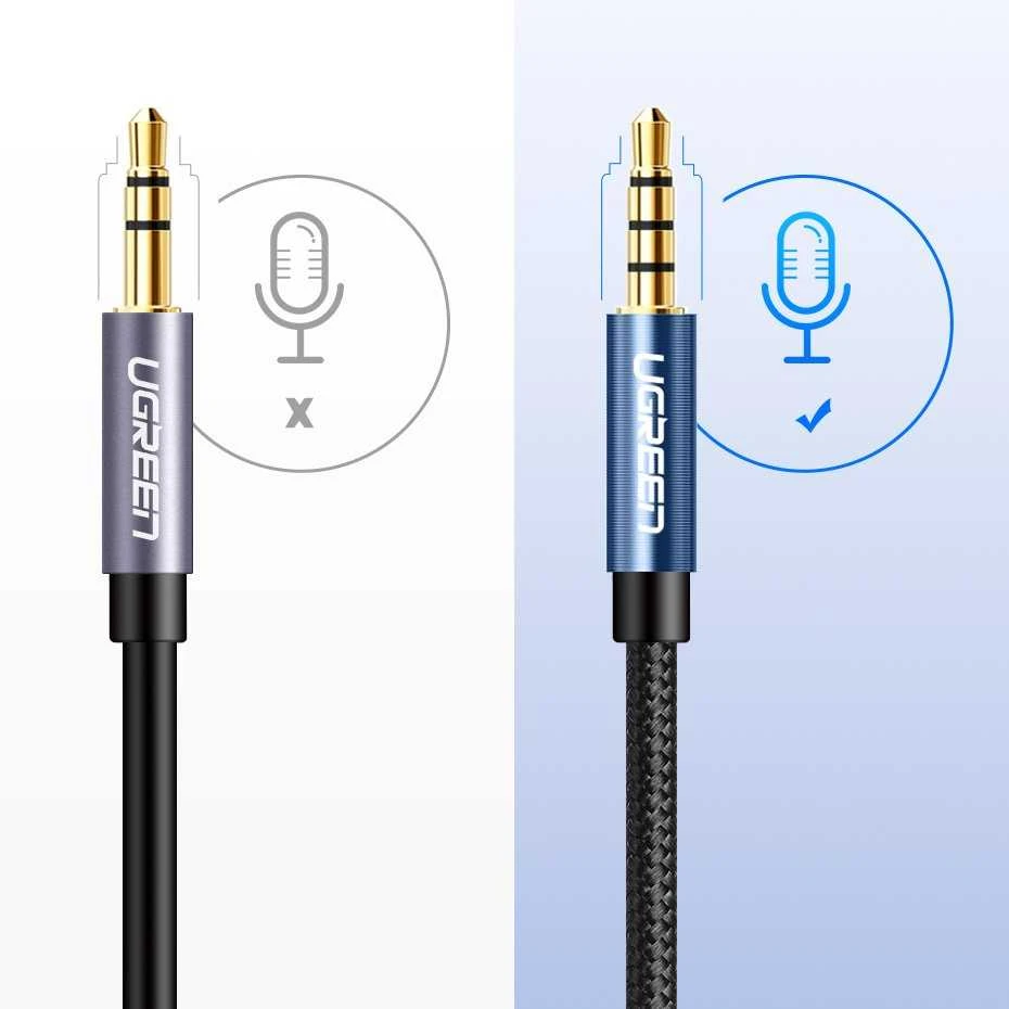 UGREEN AUX kištukas - AUX lizdas 3.5mm laidas 3m