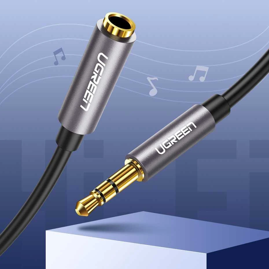 UGREEN AUX kištukas - AUX lizdas 3.5mm laidas 3m